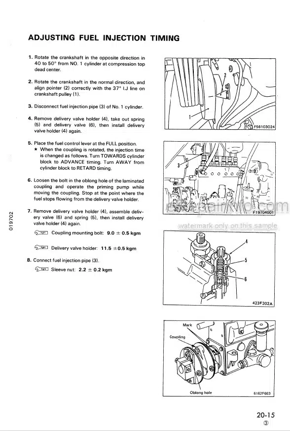 Photo 6 - Komatsu D375A-3 Shop Manual Bulldozer SEBM008403 SN 17001-