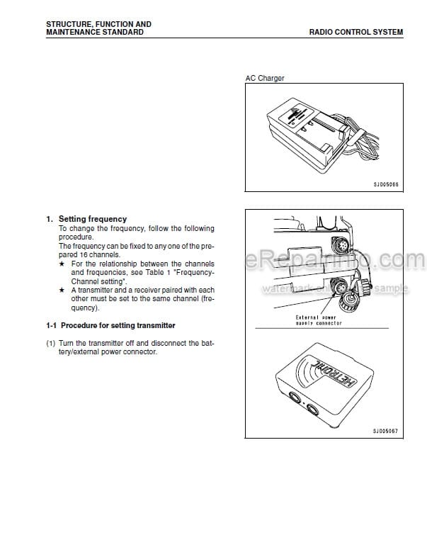 Photo 3 - Komatsu D375A-5 Radio Control Spec Shop Manual Bulldozer SEBM028901 SN 18001-