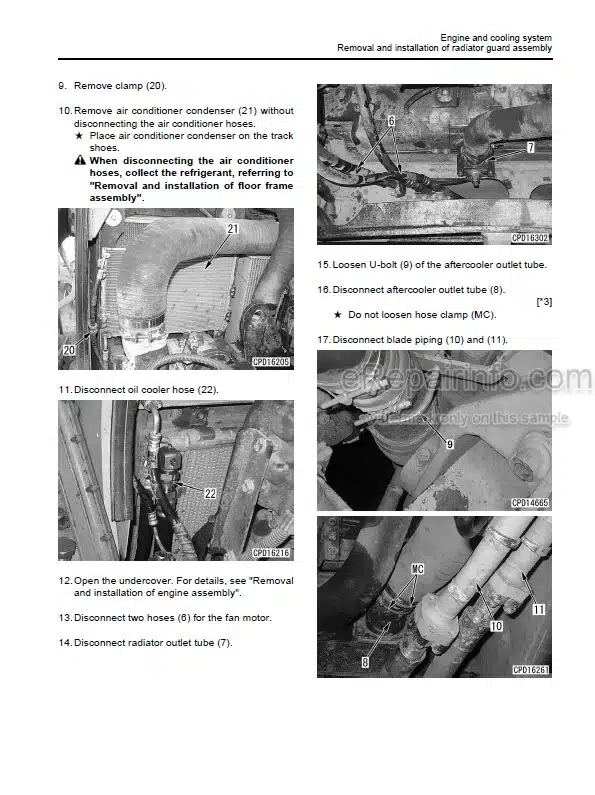 Photo 8 - Komatsu D375A-6R Shop Manual Bulldozer SEN05214-02 SN 65001-