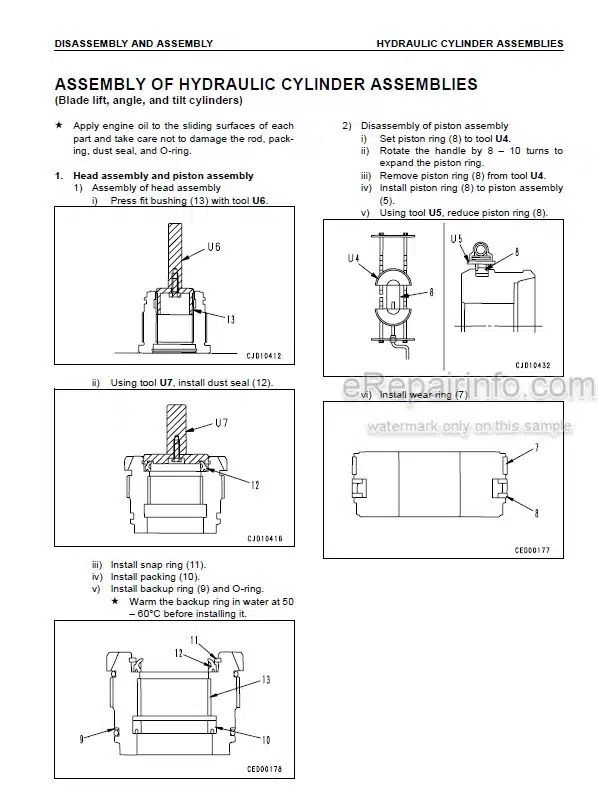 Photo 3 - Komatsu D39EX-21 D39PX-21 Shop Manual Bulldozer SEBM023810 SN 1001-