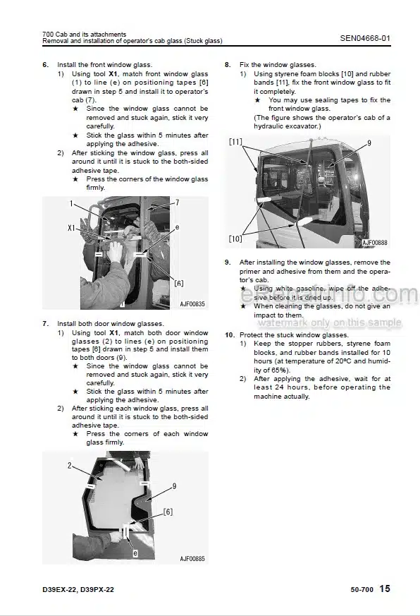 Photo 7 - Komatsu D39EX-22 D39PX-22 Shop Manual Bulldozer SEN04041-05 SN 3001-