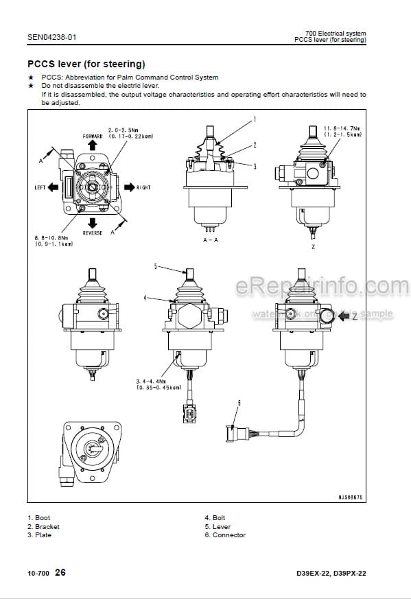 Photo 3 - Komatsu D39EX-22 D39PX-22 Shop Manual Bulldozer SEN04041-05 SN 3001-