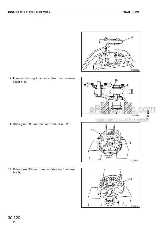 Photo 3 - Komatsu D41E-6 D41P-6 Shop Manual Bulldozer SEBM007009 SN B20001-B40000 50001-