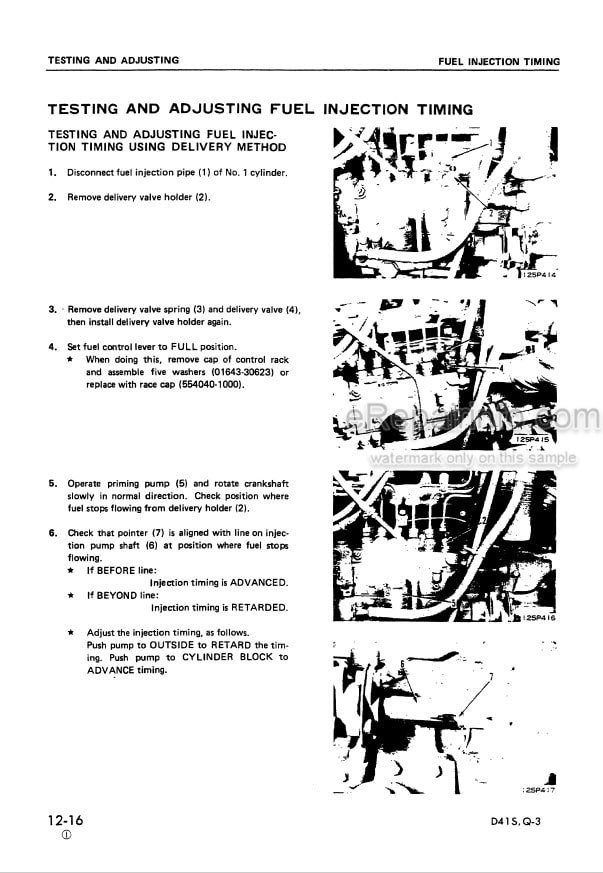 Photo 7 - Komatsu D31S-16 D31Q-16 Shop Manual Crawler Loader