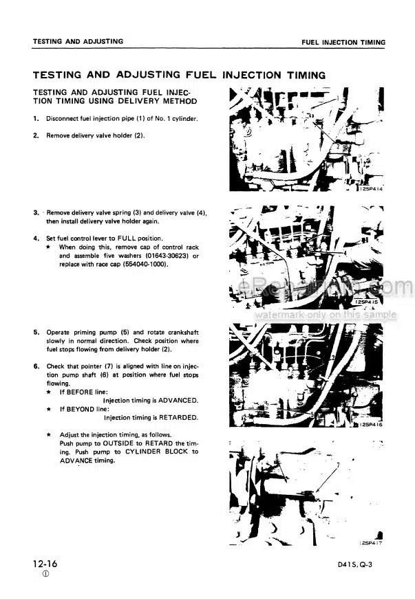 Photo 7 - Komatsu D31S-16 D31Q-16 Shop Manual Crawler Loader