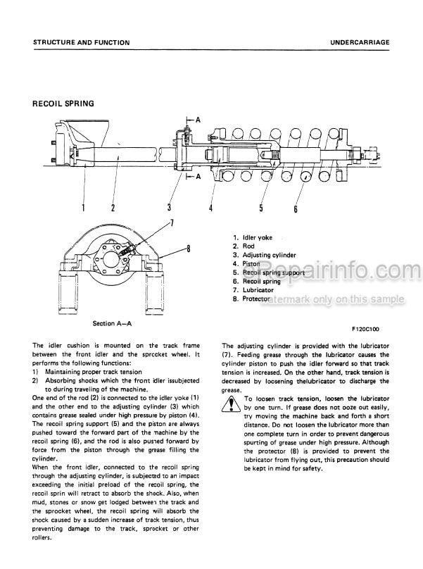 Photo 5 - Komatsu D41S-3 D41Q-3 Shop Manual Crawler Loader SEBM0125B04 SN 6001-