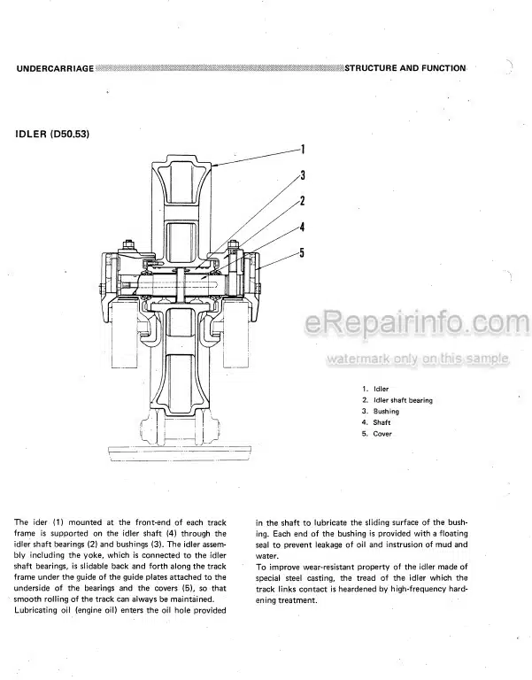Photo 5 - Komatsu D50A-16 D50P-16 D50PL-16 D53A-16 D53P-16 Shop Manual Bulldozer SEBM130C002 SN 65001- 65280-