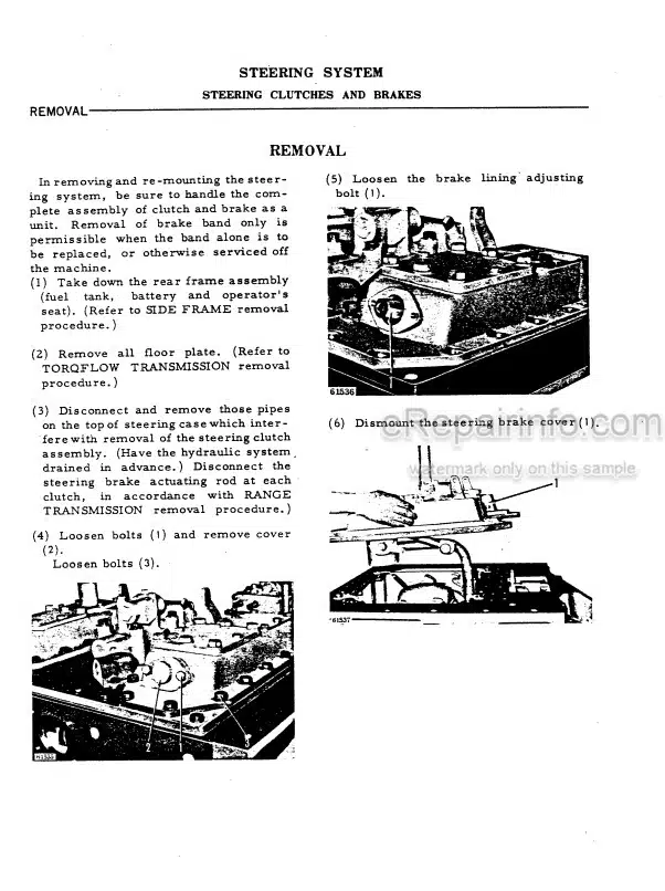 Photo 6 - Komatsu D57S-1 Shop Manual Crawler Loader SEBM0135A05 SN 6501-