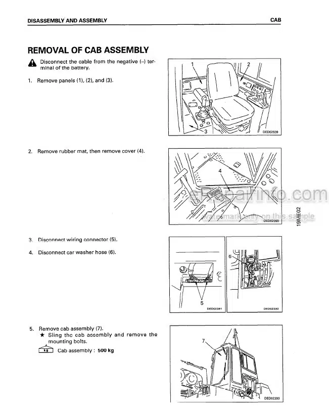 Photo 6 - Komatsu D575A-3 Shop Manual Super Dozer SEBM022003 SN 10101-