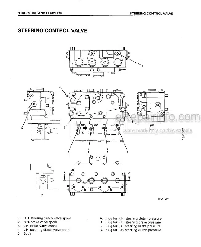 Photo 3 - Komatsu D575A-2 Shop Manual Super Dozer SEBD006506 SN 10012-