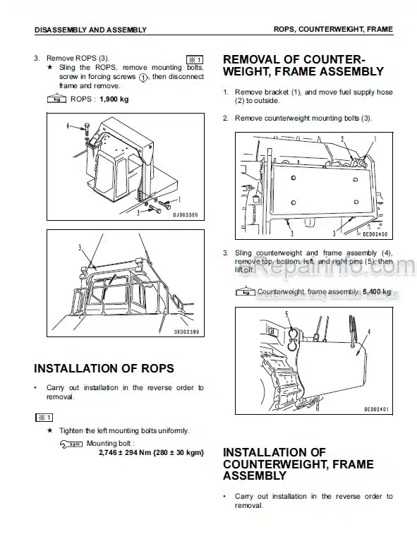 Photo 6 - Komatsu D600C D600D 600C L600D Service Manual Bulldozer Hydraulic System 3072519M2