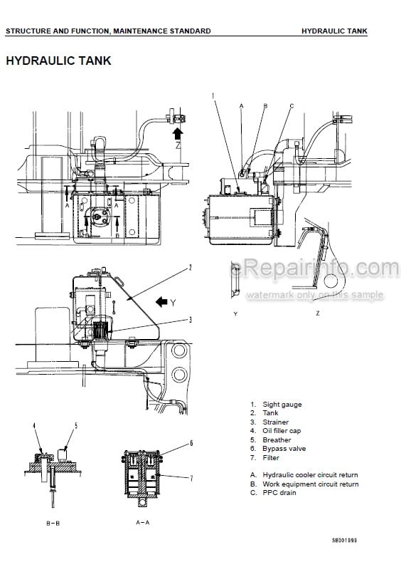 Photo 3 - Komatsu D575A-3 Shop Manual Super Dozer SEBM022003 SN 10101-