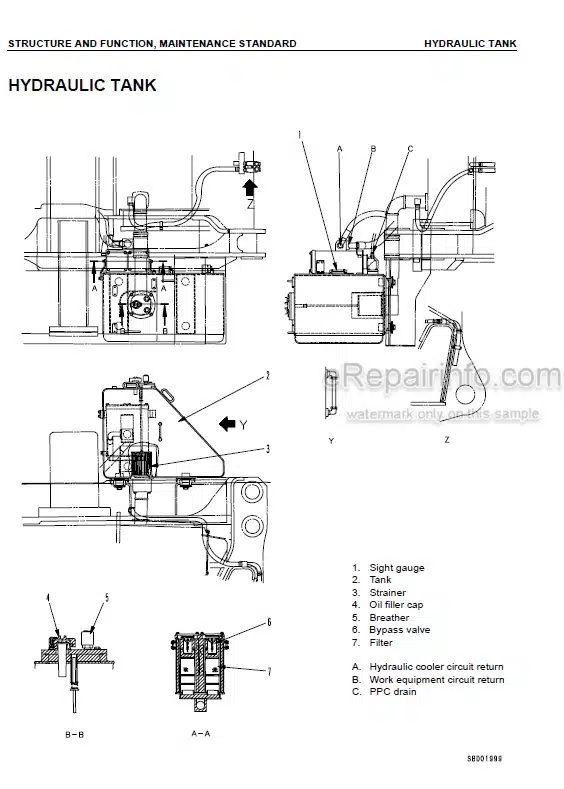 Photo 3 - Komatsu D575A-3 Shop Manual Super Dozer SEBM022003 SN 10101-