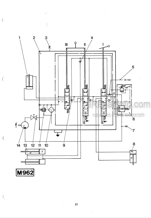 Photo 5 - Komatsu D600C D600D 600C L600D Service Manual Bulldozer Hydraulic System 3072519M2