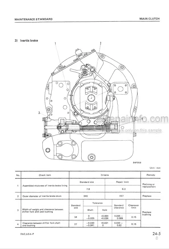 Photo 5 - Komatsu D60A-6 D60P-6 D60PL-6 D65A-6 D65P-6 Shop Manual Bulldozer SEBM0144B01