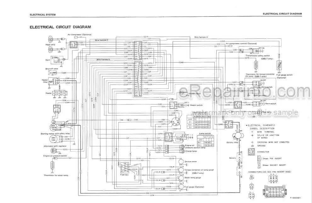 Photo 4 - Komatsu D60A-7 D60E-7 D60P-7 D60PL-7 D65A-7 D65E-7 D65P-7 Shop Manual Bulldozer SEBM0144C02 SN 40001-