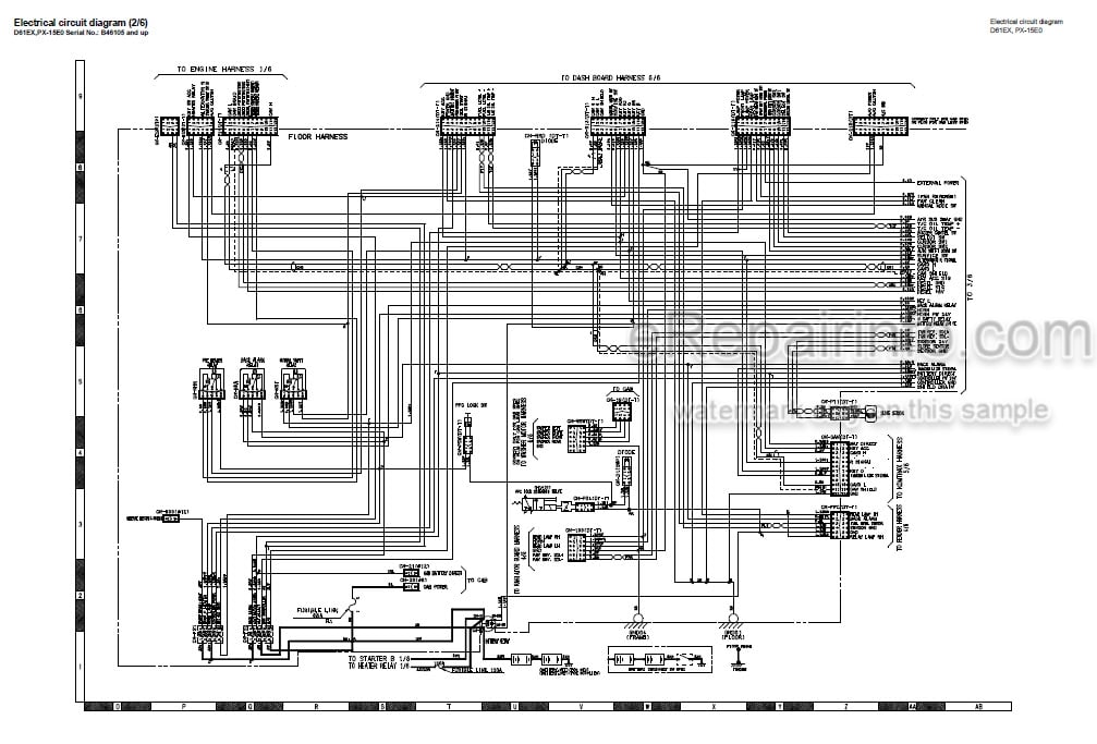 Photo 4 - Komatsu D61EX-15E0 D61PX-15E0 Shop Manual Bulldozer SEN02387-05 SN B45001-