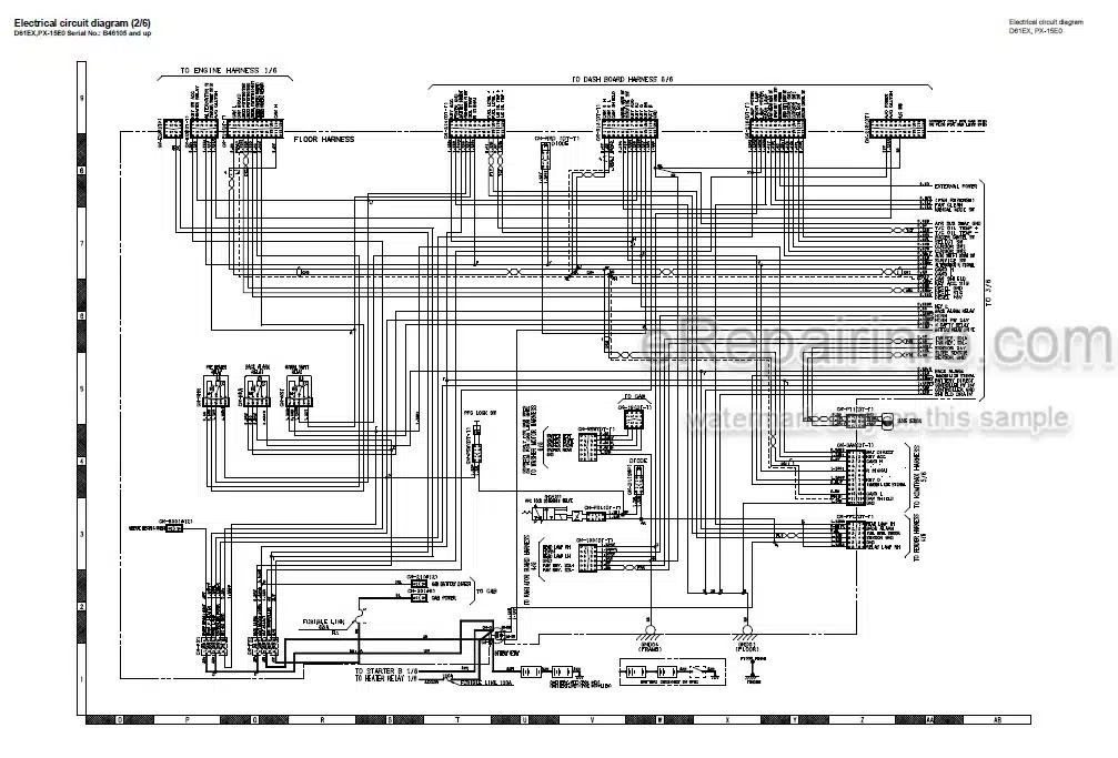 Photo 4 - Komatsu D61EX-15E0 D61PX-15E0 Shop Manual Bulldozer SEN02387-05 SN B45001-