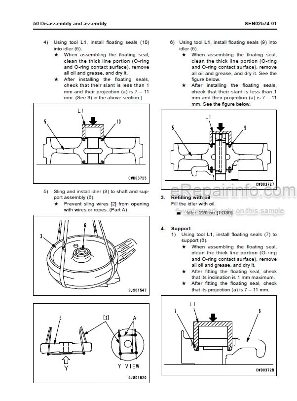 Photo 3 - Komatsu D61EX-15E0 D61PX-15E0 Shop Manual Bulldozer SEN02387-05 SN B45001-