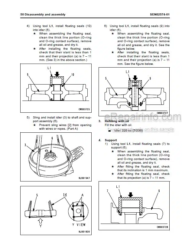 Photo 3 - Komatsu D61EX-15E0 D61PX-15E0 Shop Manual Bulldozer SEN02387-05 SN B45001-