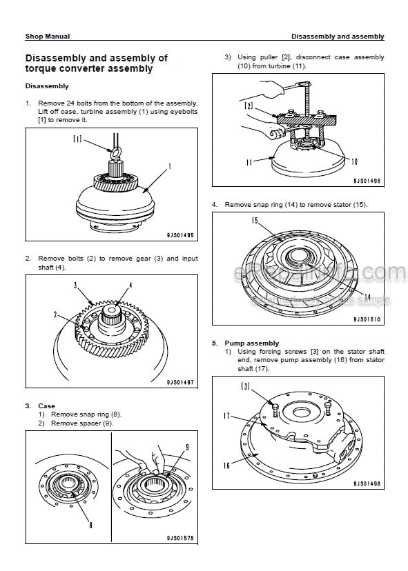 Photo 5 - Komatsu D61EX-15 D61PX-15 Shop Manual Bulldozer WE051Z0002 SN B40001-