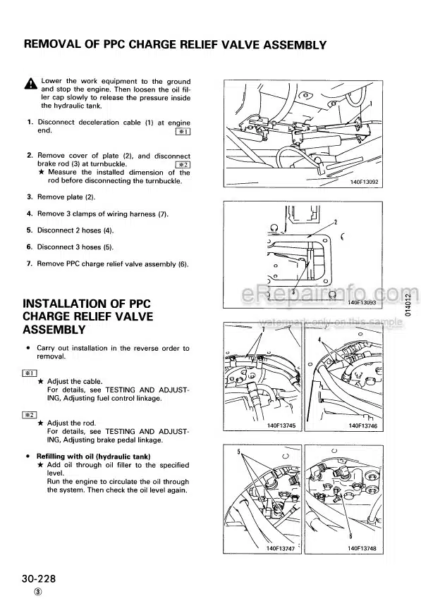 Photo 3 - Komatsu D65E-12 DP65P-12 DP65EX-12 D65PX-12 Shop Manual Bulldozer SEBM001922 SN 60001-