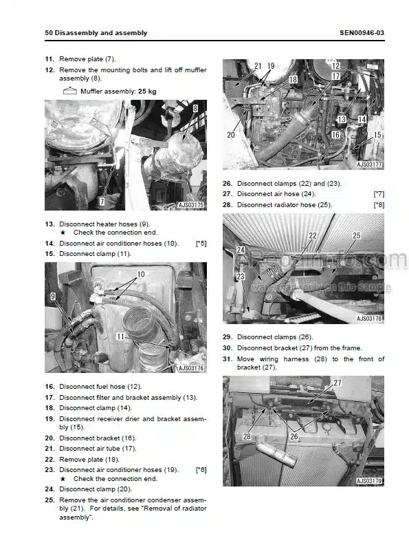 Photo 8 - Komatsu D65EX-15E0 D65PX-15E0 D65WX-15E0 Shop Manual Bulldozer SEN00046-09 SN 69001-