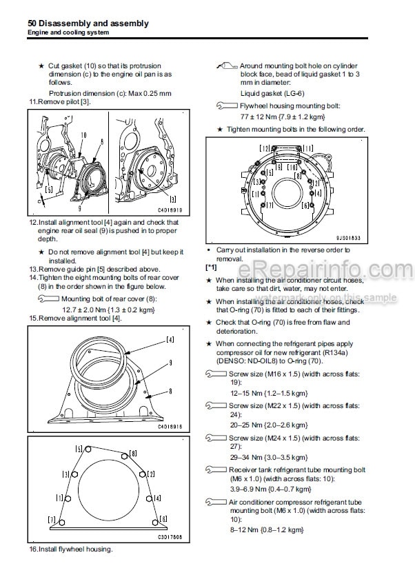 Photo 5 - Komatsu D65EX-17 D65PX-17 D65WX-17 Shop Manual Bulldozer SEN05536-01 SN 1001-
