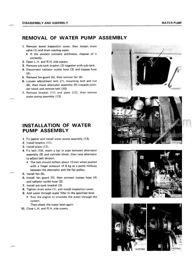 Photo 1 - Komatsu D66S-1 Shop Manual Crawler Loader SEBM0142A10 SN 1001-