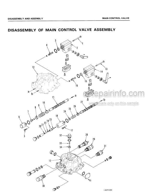 Photo 5 - Komatsu D66S-1 Shop Manual Crawler Loader SEBM0142A10 SN 1001-