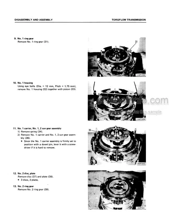 Photo 5 - Komatsu D68E-1 D68E-1A D68P-1 D68P-1A Shop Manual Bulldozer SEBMU1440102 SN1001- B1001- 45590-