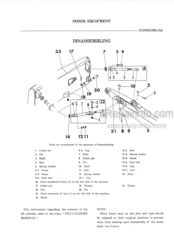 Photo 3 - Komatsu D80A-12 D85A-12 Shop Manual Bulldozer 030001 SN 10001-