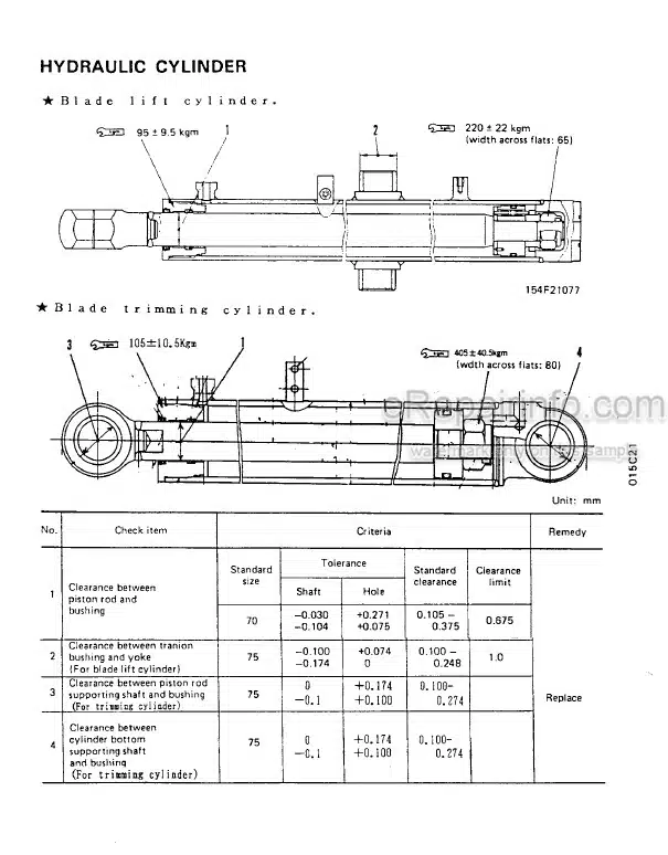 Photo 3 - Komatsu D85A-21 Shop Manual Trimming Dozer SEBM001600 SN 36090-