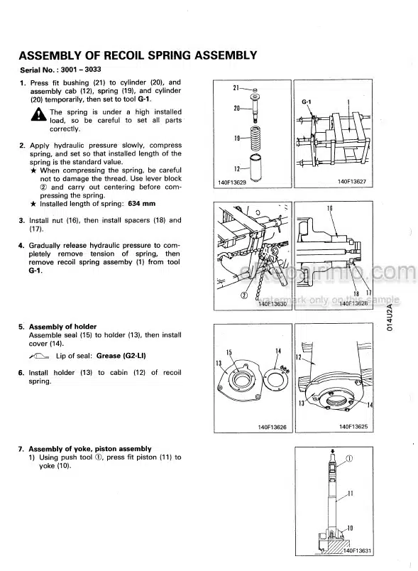 Photo 11 - Komatsu D85ESS-2A Shop Manual Bulldozer SEBM002905 SN 3001-