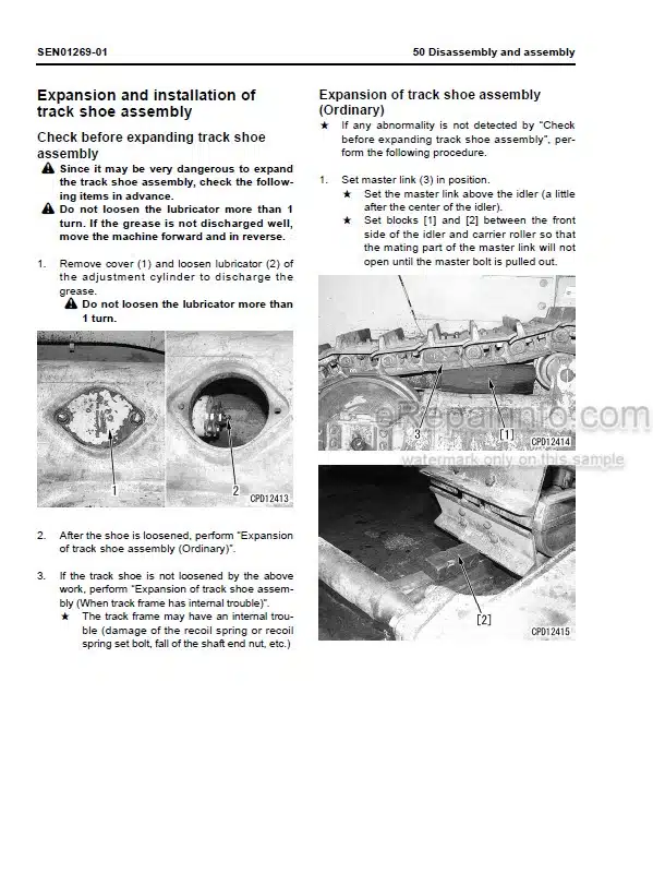 Photo 6 - Komatsu D85EX-15R D85PX-15R Shop Manual Bulldozer SEN02947-03 SN 20001-