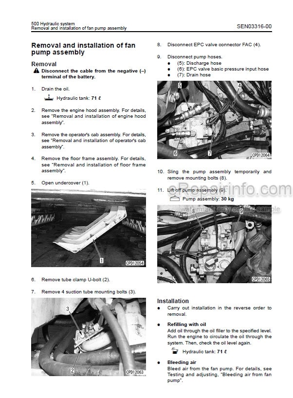 Photo 7 - Komatsu D85EX-15E0 D85PX-15E0 Shop Manual Bulldozer SEN00060-06 SN 11001- 1201-