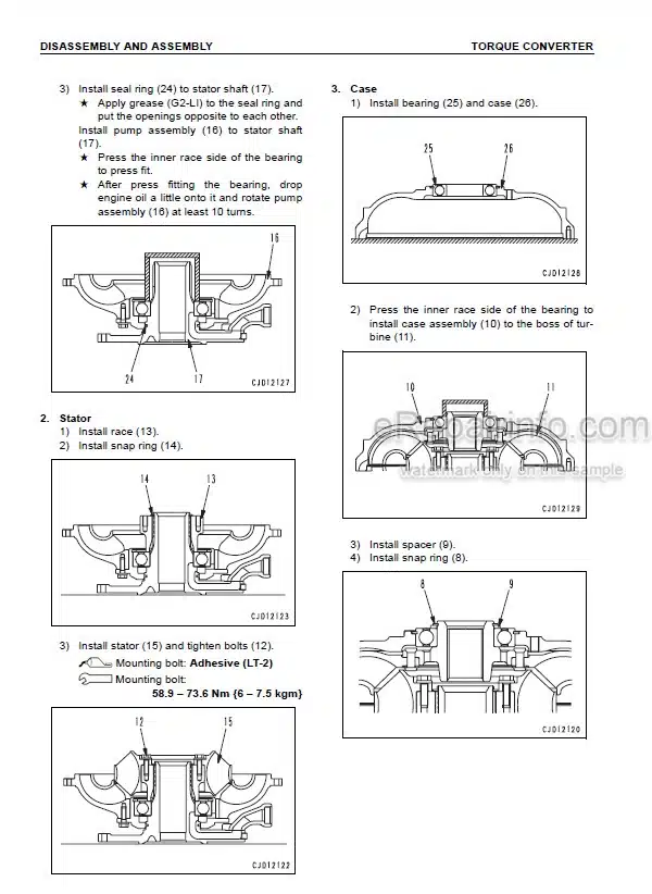 Photo 5 - Komatsu D85EX-15 D85PX-15 Shop Manual Bulldozer SEBM029108 SN 10001- 1001-