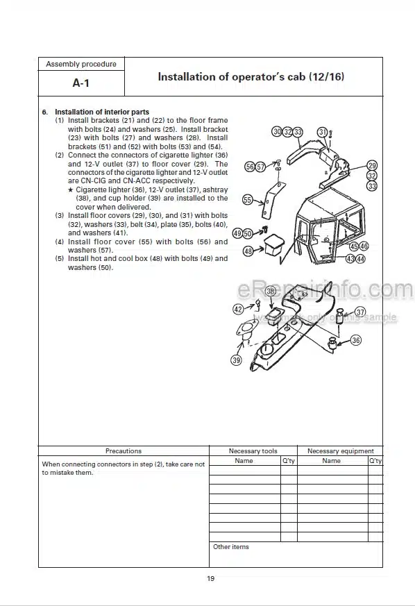 Photo 5 - Komatsu Galeo D275A-5 D275AX-5 Field Assembly Instruction Bulldozer GEN00047-00 SN 25001- 20001-