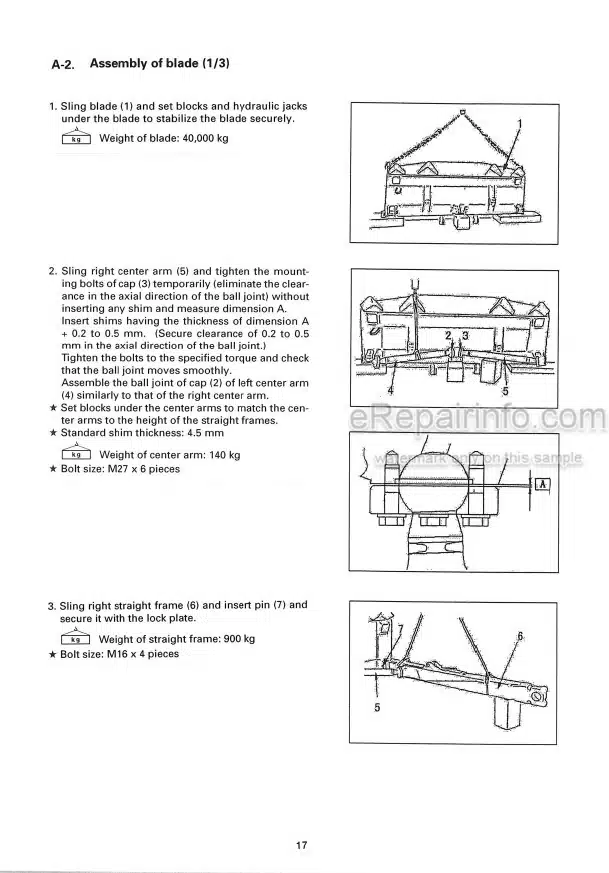 Photo 6 - Komatsu Galeo D275A-5 D275AX-5 Field Assembly Instruction Bulldozer GEN00047-00 SN 25001- 20001-