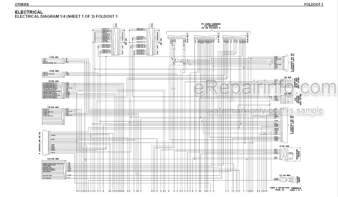 Photo 4 - Komatsu Galeo PC300LL-7L Shop Manual Hydraulic Excavator CEBM012100 SN A85001-