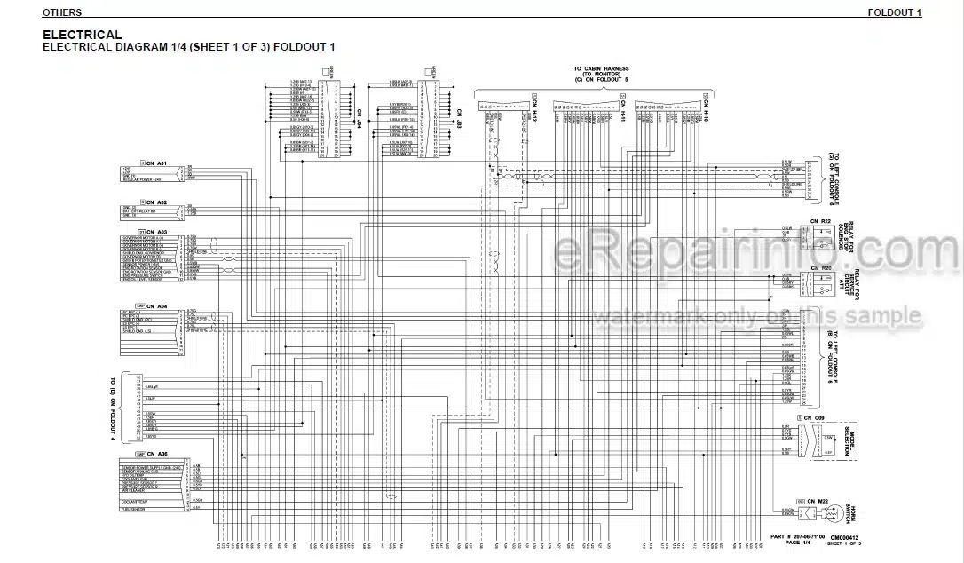 Photo 4 - Komatsu Galeo PC300LL-7L Shop Manual Hydraulic Excavator CEBM012100 SN A85001-