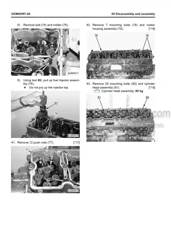 Photo 12 - Komatsu Galeo PC340LC-7 PC340NLC-7 Shop Manual Hydraulic Excavator UEN00262-00 SN K45001-