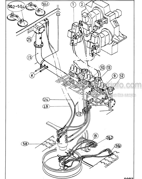 Photo 3 - Komatsu H185S Shop Manual Hydraulic Shovel H185S06111SM SN 6111