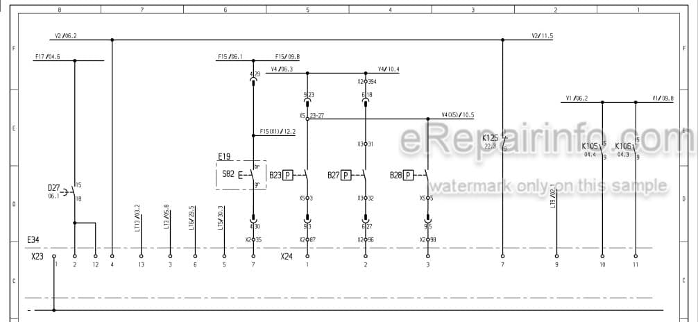Photo 6 - Komatsu H285S Electrical Diagram For Hydraulic Shovel H285S78111SM SN 78111