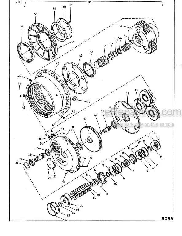 Photo 3 - Komatsu H285S Shop Manual Hydraulic Shovel H285S78067SM SN 78067