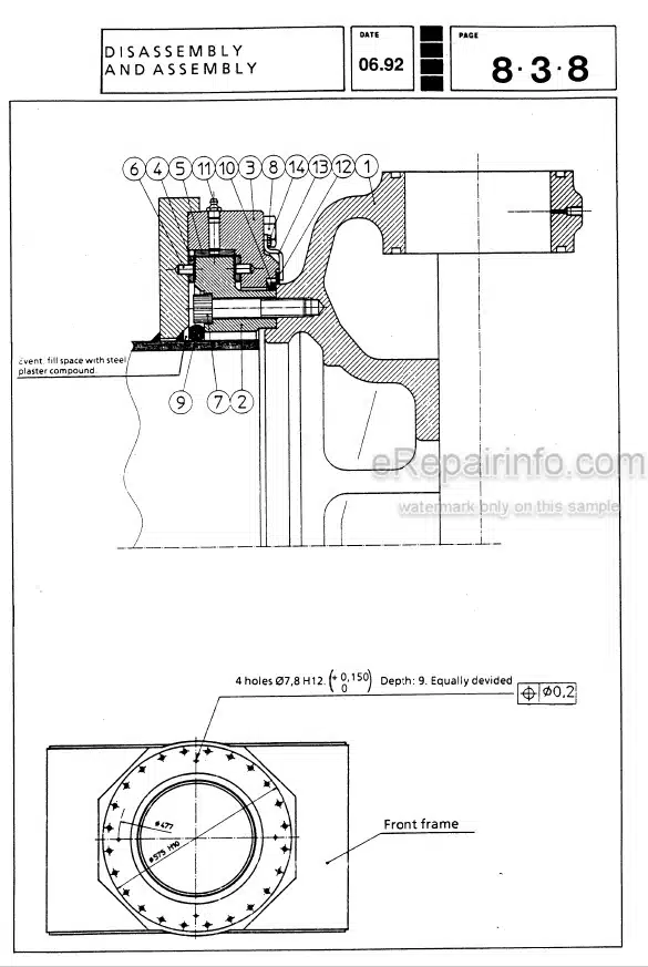Photo 5 - Komatsu HA250 HA270 Shop Manual Articulated Dump Truck SEBMHA250104