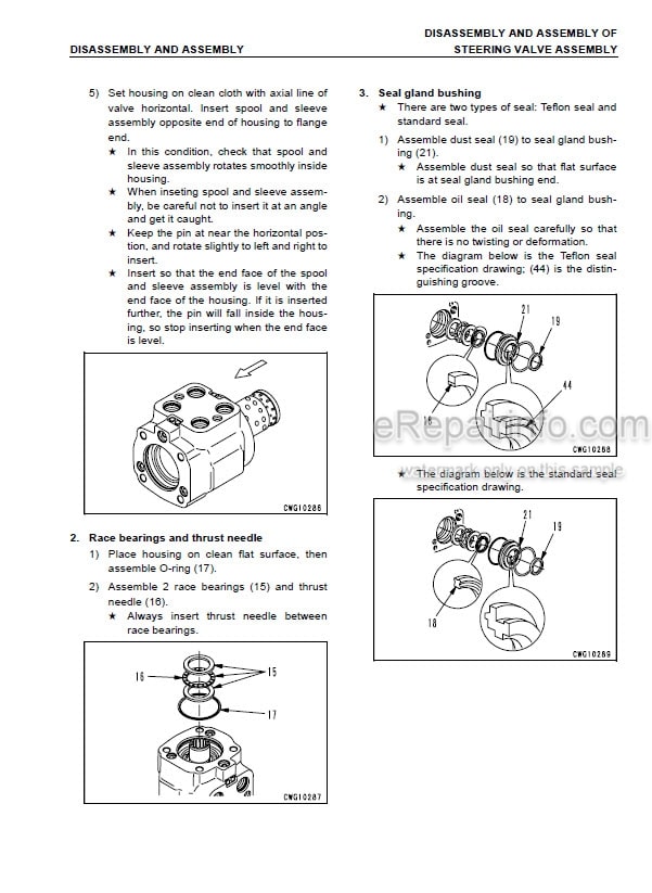 Photo 5 - Komatsu HM300-1 Shop Manual Articulated Dump Truck SEBM024815 SN 1001-