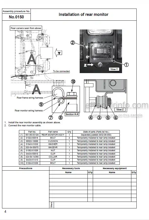 Photo 5 - Komatsu HM300-2 Field Assembly Manual Articulated Dump Truck GEN00037-03 ЫТ 2001-