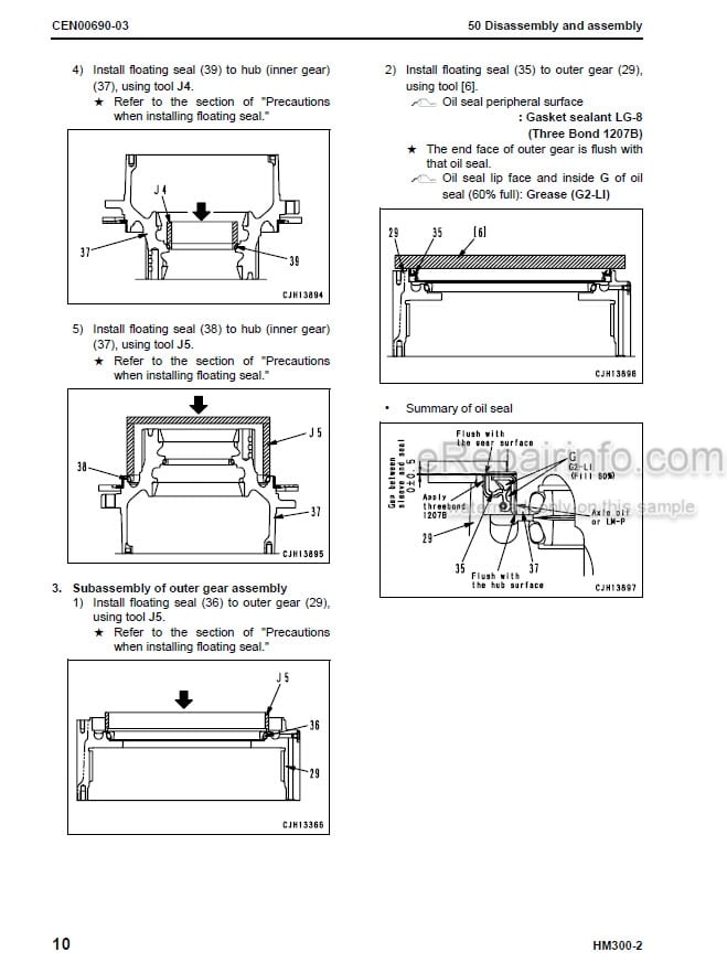 Photo 5 - Komatsu HM300-2 Shop Manual Articulated Dump Truck CEBM007700 SN A11001-