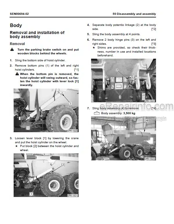 Photo 7 - Komatsu D39EX-22 D39PX-22 Shop Manual Bulldozer SEN04041-05 SN 3001-